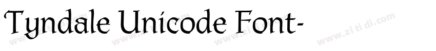 Tyndale Unicode Font字体转换